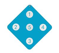 33x33cm Double-Sided Fencing Target, PU Leather Wall-Mounted Training Aid for Home Practice