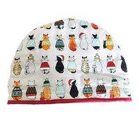 34 * 25cm Christmas Santa Printed Tea Cosy Teapot Cover Warmer Cotton Insulated Coffee Large Printed Tea Cosy Teapot Cover Warmer