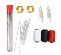 34/37Pcs Big Eye Steel Sewing Needles Kit, Stainless Steel Needles for Hand Sewing,Long & Thin Handmade Quilting & Sewings Needle Kit for DIY Sewings & Daily Use (34PCS-1 Packs)