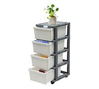 34.5 Inch Lateral File Cabinet 4 Drawer Large Filing Cabinet, Office Home Storage Cabinet for School Stationary Makeup Organizer Bathroom Utility Desk Organizer Versatile Storage