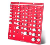 34-Bit Nut and Bolt Thread Checker: JIODEKEYI Thread Gauge 15 Metric and 19 Imperial Measuring Tool Board Wall Mounted Aluminum Bolt and Nut Identifier Gauge with 8 Drill Bit Gauge for Engineers Mecha