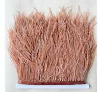34 Colours Quality Ostrich Feather Trimming Fringe for Millinery Craft Dress Making (Chocolate)