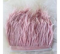 34 Colours Quality Ostrich Feather Trimming Fringe for Millinery Craft Dress Making (Dusky Pink)
