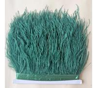 34 Colours Quality Ostrich Feather Trimming Fringe for Millinery Craft Dress Making (Emerald)