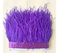 34 Colours Quality Ostrich Feather Trimming Fringe for Millinery Craft Dress Making (Purple)