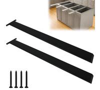 34'' Hidden Island Countertop Support Bracket 350lbs Capability Each, 1/2'' Thick x 2.5'' Width Heavy-Duty I Ron Supports for Hidden Island Countertop Granite, Quartz, Wood and Concrete, 2 Pack