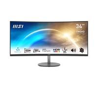 34" MSI PRO MP341CQ Curved Monitor, 1500R, VA, 3440x1440, 100Hz, 1ms, FreeSync,