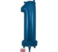 34" Navy Number 1 Foil Balloon