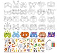 34 Pcs Animal Masks For Kids Easter Masks For Kids Make Your Own Mask Kid
