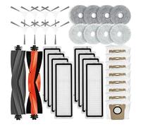 34 PCS Parts compatible with Xiaomi Mijia Omni 1S, B116, B101CN, X10+ / Dreame L10s Ultra, L10 Ultra Main Side Brush Filter Mop Dust Bags Parts