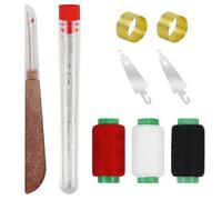 34 Pcs Sewing Tool Set, Stainless Steel Big-Eye Needles & Thread Set, Sewing Kit for Adults, DIY Crafting, Mending & Hand Stitching Projects