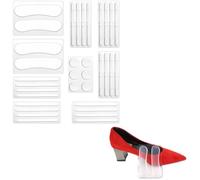 34 Pcs Silicone Heel Grips for Shoes,Non Slip Cushion Pads for High Heels/Sandals/Sneakers,Clear Adhesive Foot Rest Pads to Prevent Blisters or Grind Through The Skin