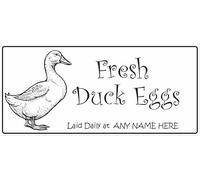 34 Personalised Egg Box Stickers Labels Freshly Laid Duck Eggs
