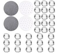 34 Pieces Hair Net for Bun and Updo, Fine Mesh Bun Net with Elastic Edge, Subtle Hair Net Set for Dance, Performance, Ballet and Everyday Use