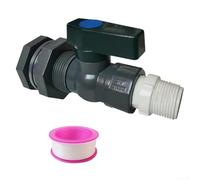 34 PVC Faucet Kit with Bulkhead Fitting for Safe and Quick Water Transfers in Various Applications