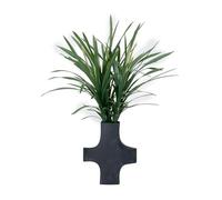 34" Real Touch Artificial Grass in a Black Modern Planter - Perfect décor for Any Modern Home