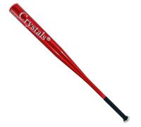 (34" Red) 32/34" Heavy Duty Metal Baseball Bat Rounder Softball Pole Stick Stainless Steel