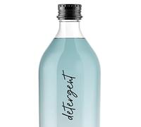 34 x Script Design Cleaning Sticky Labels - Printed Stickers for Kitchen Storage and Laundry Storage