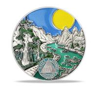 34 Year Sobriety Coin Gifts | River and Forest AA Coin - HA AA Chip Medallion with Serenity Prayer | Narcotics Alcoholics Anonymous Gifts for Anniversary Month & Year for Men & Women in Recovery