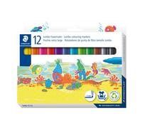 STAEDTLER 340 C12 Noris Jumbo Colouring Marker - Assorted Colours (Card Pack of 12)