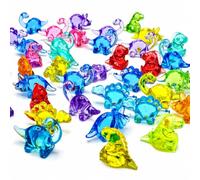 340 Pcs Mini Dinosaur Figures, Mini Resin Animals to Hide, Bulk Plastic Dinosaur Party Favors, Miniature Figurines,Small Classroom Prizes