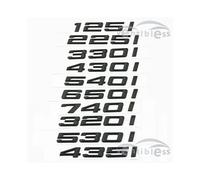 (340i, Matte black) Car 3D ABS Trunk Letters Logo Badge Emblem Decal Sticker For THE 3 Series