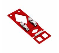 340mm Track Saw Square, 300 * 98 mm Right Angle Circular Saw Guide Rail Angle Stop Aluminum Alloy 90 Degree Right Angle Guide for Woodworking (Red)