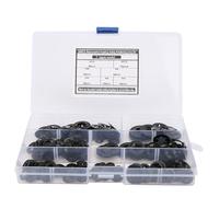 340Pcs Internal Tooth Washer Fastener Manganese Steel M3M12 Hardware Supplies for Professional Use