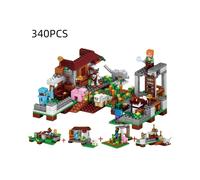 (340PCS) Minecraft Block Building Toy Set Village Diy Puzzle Toy Abs Educational Kid Gift