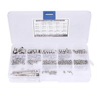 340Pcs Set S Kit, 304 less Steel End Hex A Ss with 6 Wrenches, HardwTools for Aluminum ing,