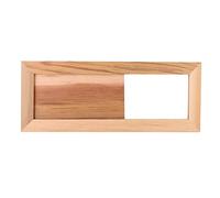 340x136mm Air Vent Grille Cover, Wooden Ventilation Cover Rectangle Air Vent Grille Ventilation Equipment Sauna Accessory with Adjustable Air Gaps for Sauna Room and Steam Room