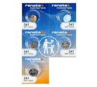 #341 Renata Watch Batteries 5Pcs