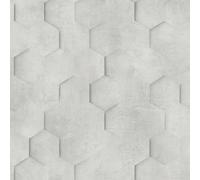 Marburg non-woven wallpaper 34159 honeycomb pattern light grey beige (4,53£/1qm)