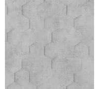 Marburg non-woven wallpaper 34160 honeycomb pattern silver-grey (4,53£/1qm)