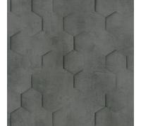 Marburg non-woven wallpaper 34161 honeycomb pattern dark grey black (4,53£/1qm)
