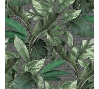34195 - Loft 2 Tropical Brick green grey Galerie Wallpaper