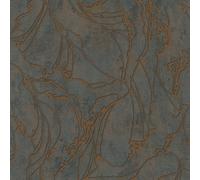 34256 - The New Design Book Motif Abstract Bronze Brown Galerie Wallpaper