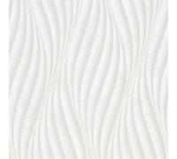 Marburg non-woven wallpaper 34258 waves concrete look white pearl (4,26£/1qm)