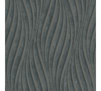34264 - Urban Textures Wave Black Silver Galerie Wallpaper