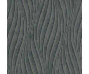 34264 - Urban Textures Wave Black Silver Galerie Wallpaper