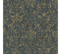 34297 - Urban Textures Ornamental Black Gold Galerie Wallpaper