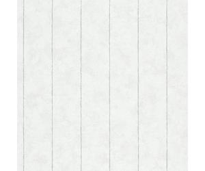 34403 - Flora Stripes White Grey Galerie Wallpaper