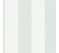 34410 - Flora Thick Stripe White Green Galerie Wallpaper