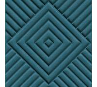 Non-woven wallpaper geometric stucco element 3D look blue 34480 (4,88£/1qm)