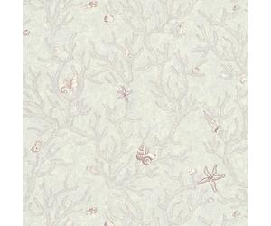 344964 - Versace Nautical Shell Coral Lilac White AS Creation Wallpaper