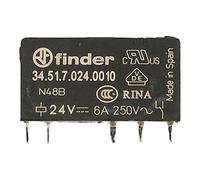3451-7024-0010 | 34.51.7.024.0010 | FINDER 34 SERIES ULTRA SLIM PCB RELAY 6A 24V DC