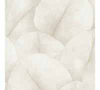 Non-woven wallpaper floral leaves 3D effect texture beige cream 34510 (4,53£/1qm