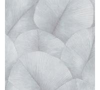 34512 - The New Design Book Tree Leaf Silver Grey Galerie Wallpaper