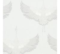 Galerie Kumano Bird White Wallpaper 34528, White