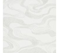 Non-woven wallpaper lines waves fabric look light grey metallic 34534 (4,58£/1qm